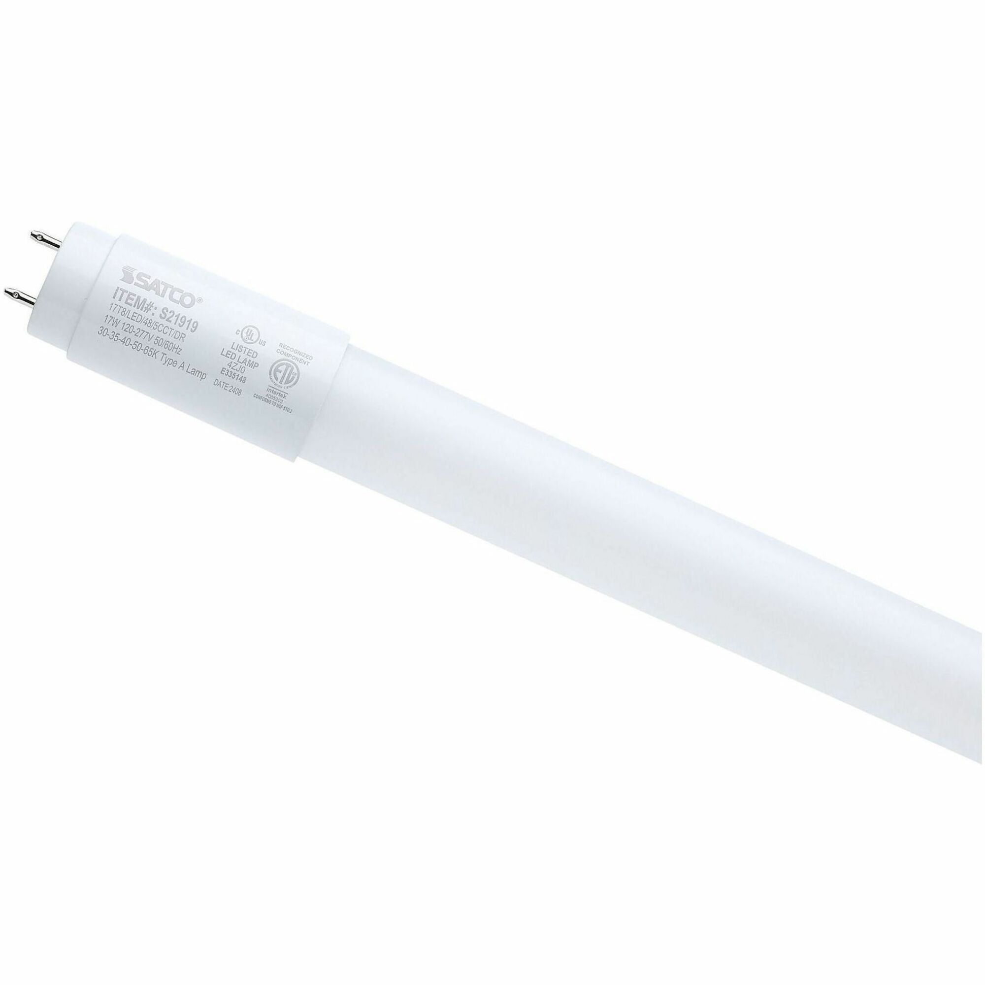 Satco LED Type-A T8 Tube Bulbs