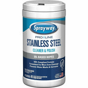 Sprayway ProLine Stainless Steel Cleaner & Polish Wipes