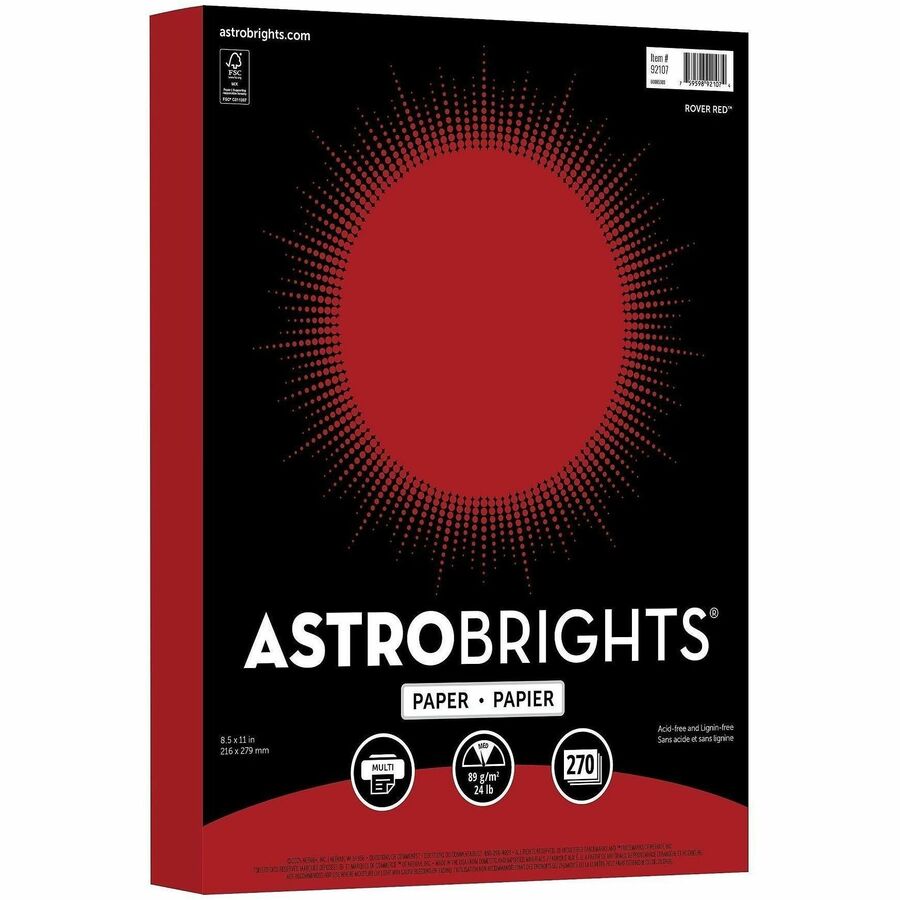 Wausau Paper Astrobrights 24 lb Colored Paper