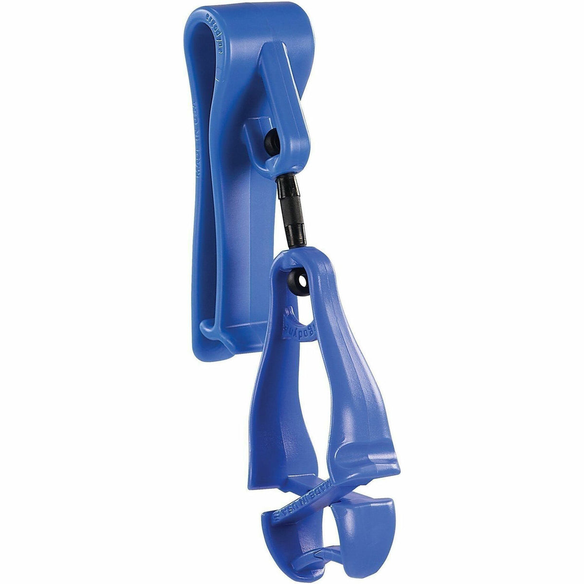 Ergodyne Squids 3425 Swiveling Glove Clip Holder, Blue, Acetal Copolymer and TPU, Swivel Design, Durable, Non-Conductive, Temperature-Resistant