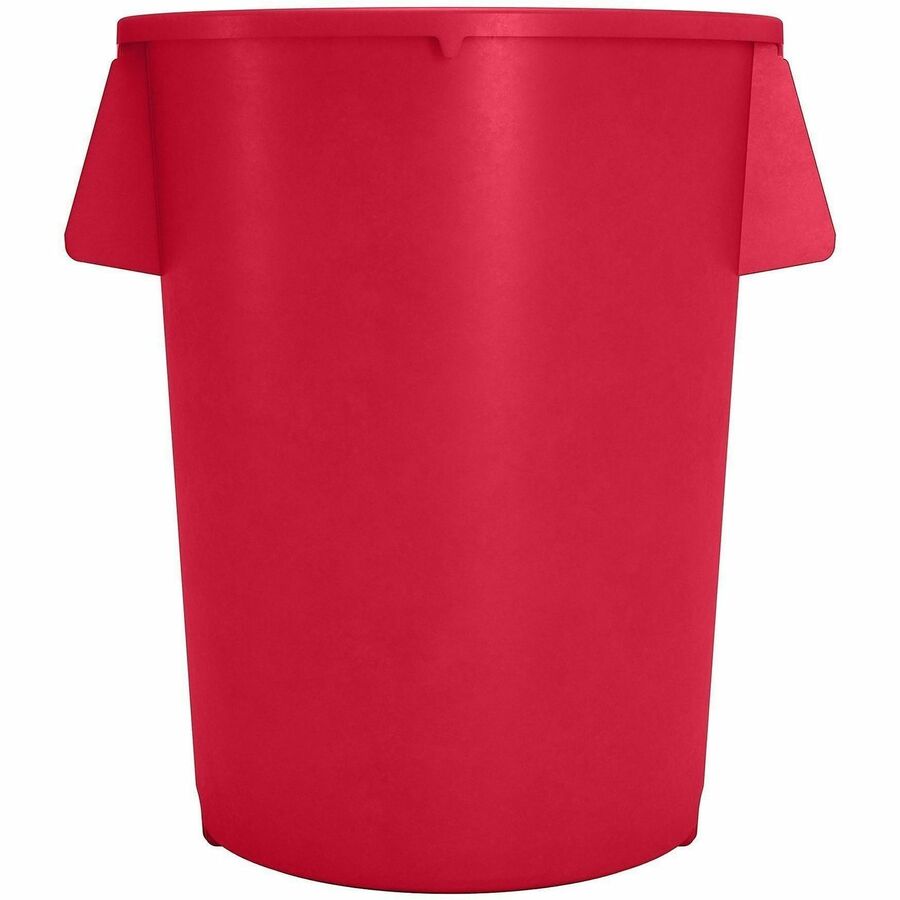 Sparta Bronco Round Waste Containers - Open Top - 44 gal Capacity - Round - Manual - 31.6" Height x 24.2" Width x 24.2" Depth - Plastic, Linear Low-Density Polyethylene (LLDPE) - Red - 1 Each