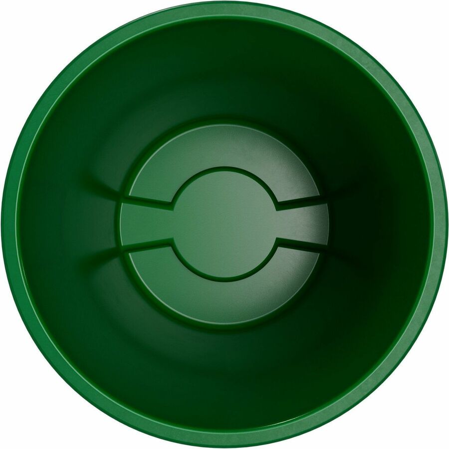 Sparta Bronco Round Waste Containers - Open Top - 44 gal Capacity - Round - Manual - 31.6" Height x 24.2" Width x 24.2" Depth - Plastic, Linear Low-Density Polyethylene (LLDPE) - Green - 1 Each
