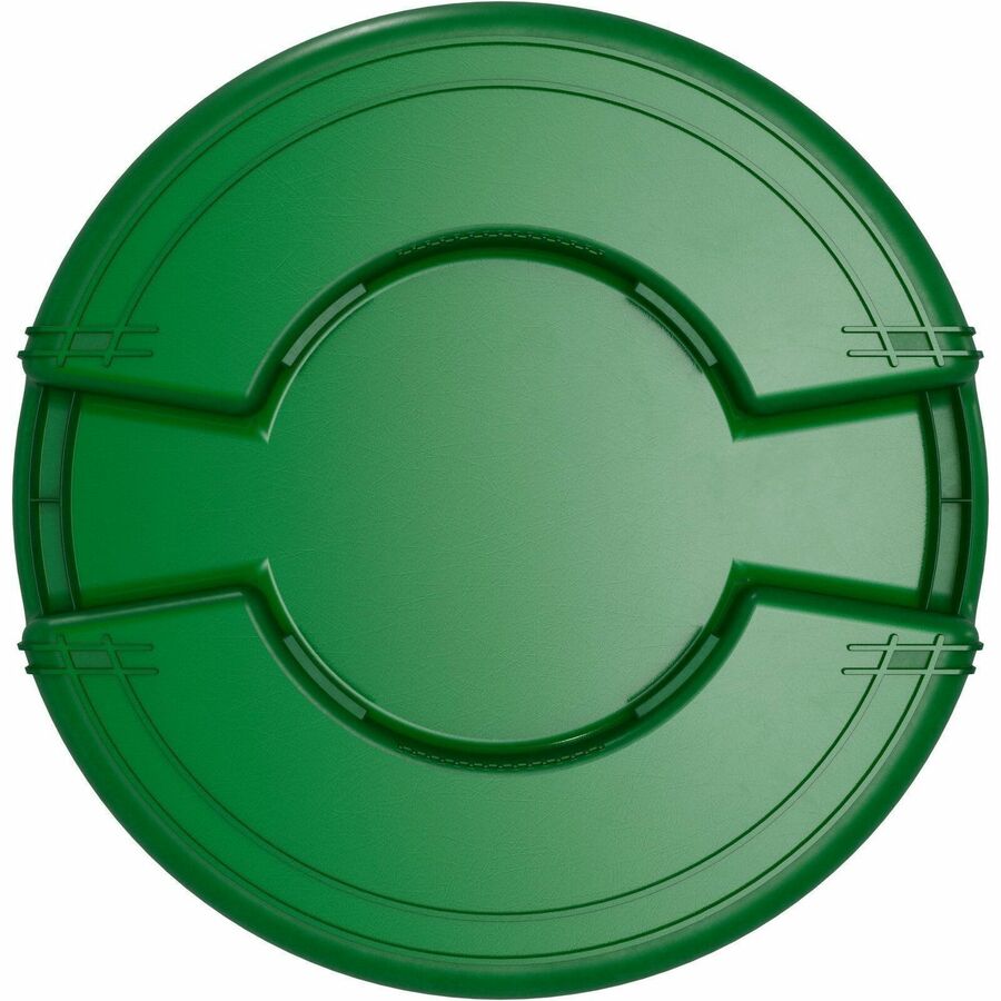 Sparta Bronco Round Waste Containers - Open Top - 44 gal Capacity - Round - Manual - 31.6" Height x 24.2" Width x 24.2" Depth - Plastic, Linear Low-Density Polyethylene (LLDPE) - Green - 1 Each
