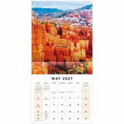 Mead National Parks Monthly Wall Calendar - Monthly - 12 Month - January 2027 to December 2027 - 12" x 12" Sheet Size - 1.37" x 1.56" Block - Wall Mount