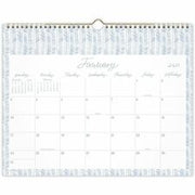 Cambridge Leah Bische Monthly Wall Calendar - Monthly - 12 Month - January 2027 to December 2027 - 15" x 12" Sheet Size - 2.81" x 1.40" Block - Twin Wire - Wall Mount