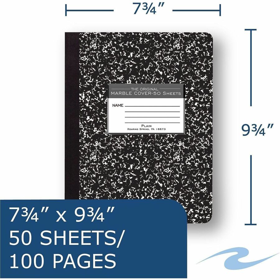 Roaring Spring Unruled Paper Composition Book