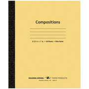 Roaring Spring Plain Cover Tapebound Comp Notebook