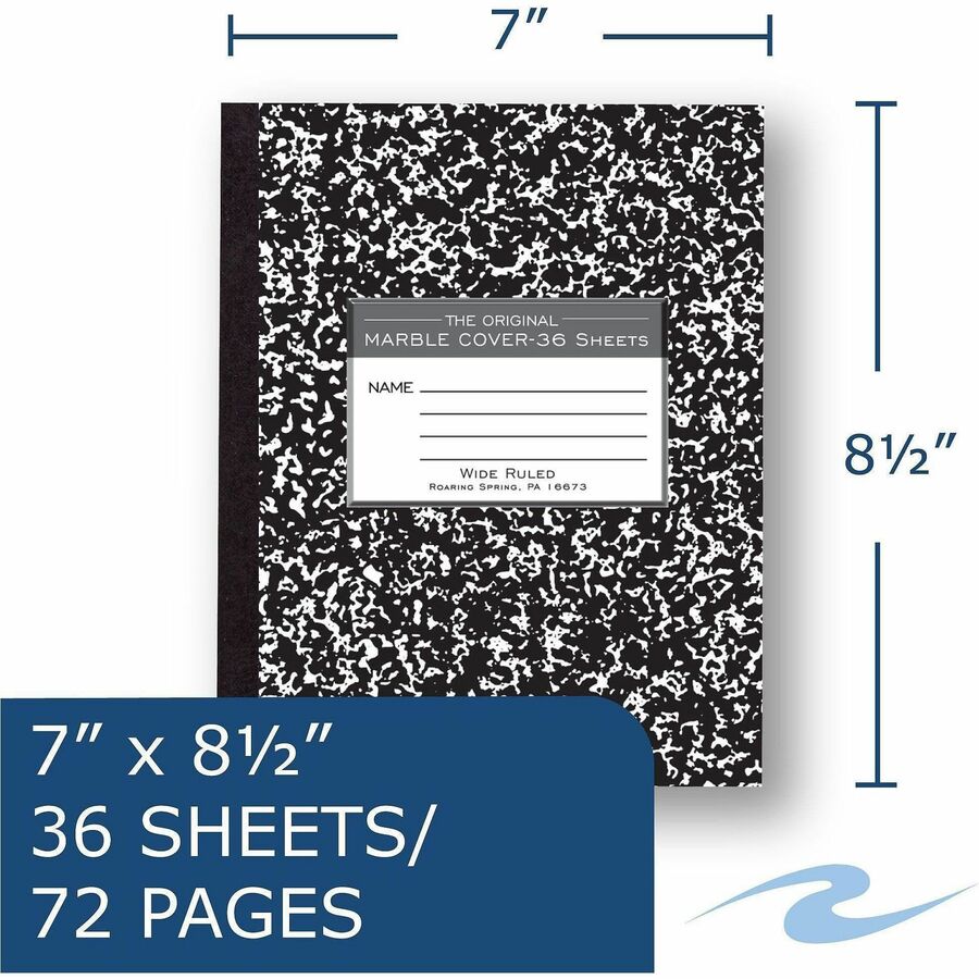 Roaring Spring Tape Bound Composition Notebooks