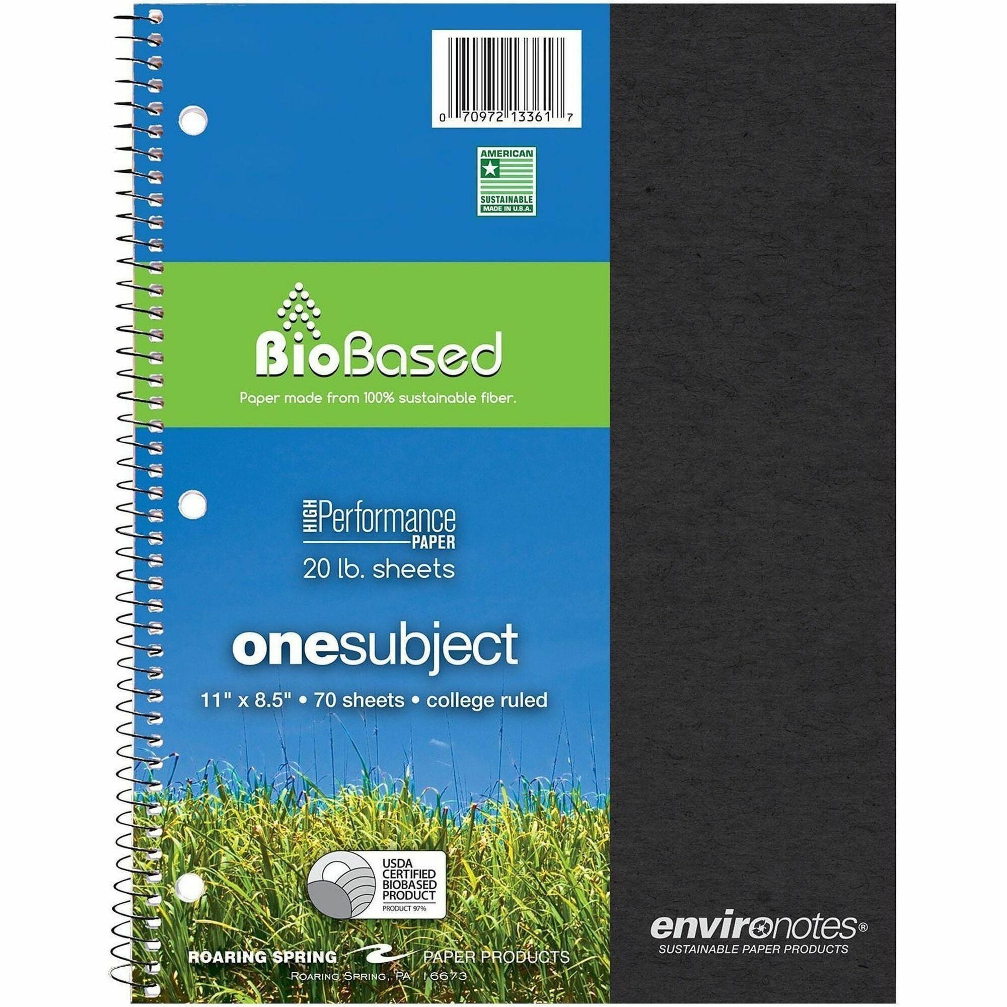 Roaring Spring Environotes Wirebound Notebook