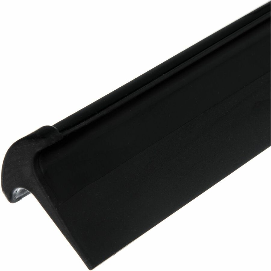 Sparta 24" Single-Blade Floor Squeegee - Rubber, Thermoplastic Rubber (TPR) Blade - 3.5" Height x 1" Width x 24" Length - Durable, Rust Resistant, Bend Resistant - Black - 1Each
