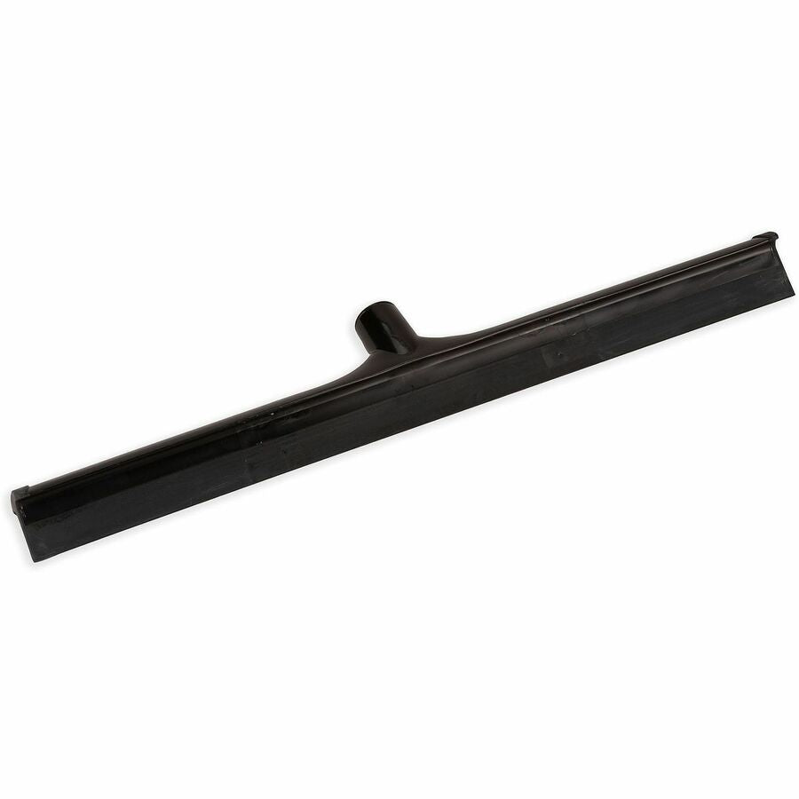 Sparta 24" Single-Blade Floor Squeegee - Rubber, Thermoplastic Rubber (TPR) Blade - 3.5" Height x 1" Width x 24" Length - Durable, Rust Resistant, Bend Resistant - Black - 1Each