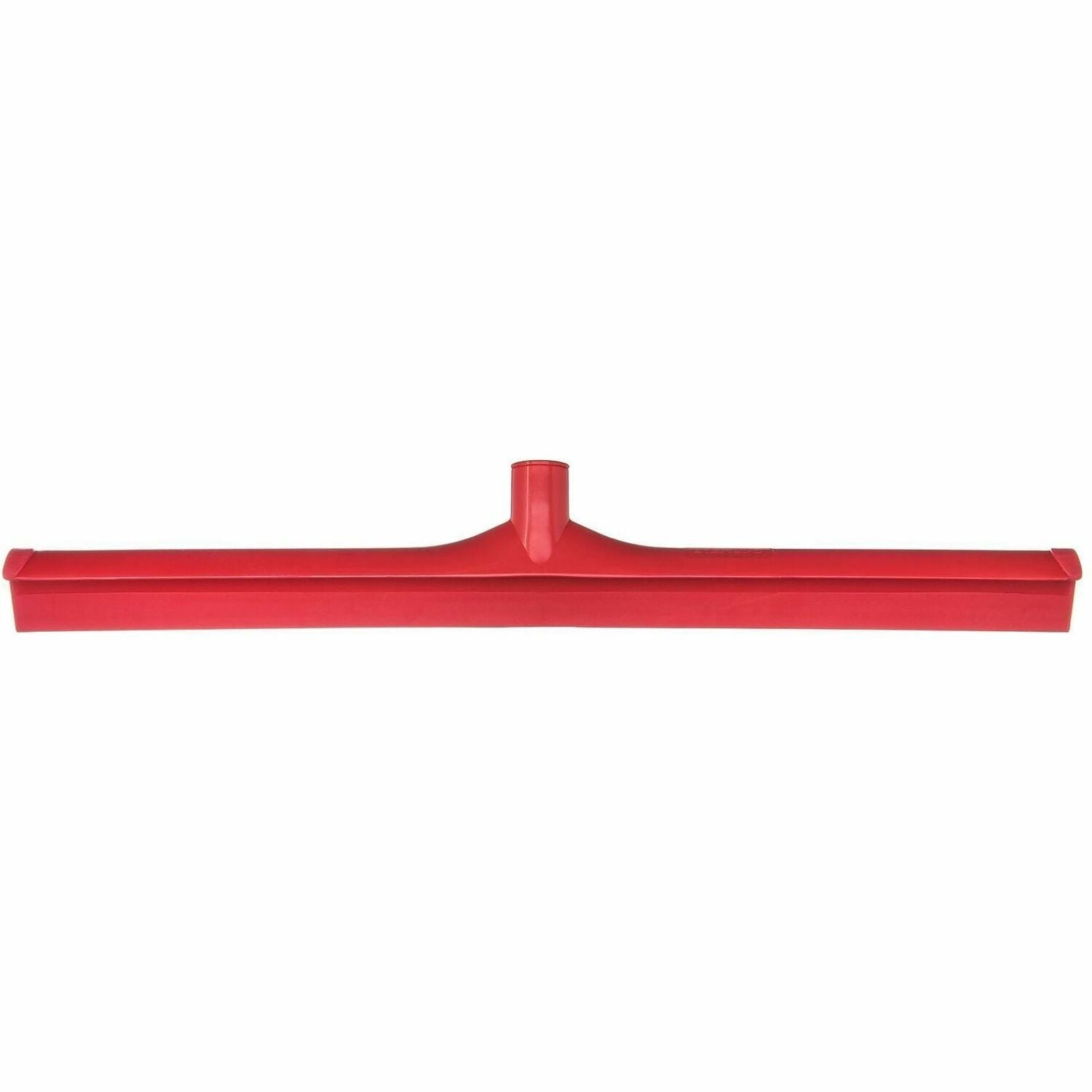 Sparta 24" Single-Blade Floor Squeegee - Rubber, Thermoplastic Rubber (TPR) Blade - 3.5" Height x 1" Width x 24" Length - Durable, Rust Resistant, Bend Resistant - Red - 1Each