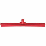 Sparta 24" Single-Blade Floor Squeegee - Rubber, Thermoplastic Rubber (TPR) Blade - 3.5" Height x 1" Width x 24" Length - Durable, Rust Resistant, Bend Resistant - Red - 1Each