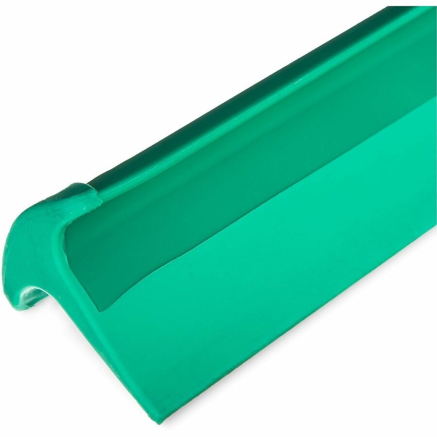 Sparta 24" Single-Blade Floor Squeegee - Rubber, Thermoplastic Rubber (TPR) Blade - 3.5" Height x 1" Width x 24" Length - Durable, Rust Resistant, Bend Resistant - Green - 1Each