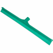 Sparta 24" Single-Blade Floor Squeegee - Rubber, Thermoplastic Rubber (TPR) Blade - 3.5" Height x 1" Width x 24" Length - Durable, Rust Resistant, Bend Resistant - Green - 1Each