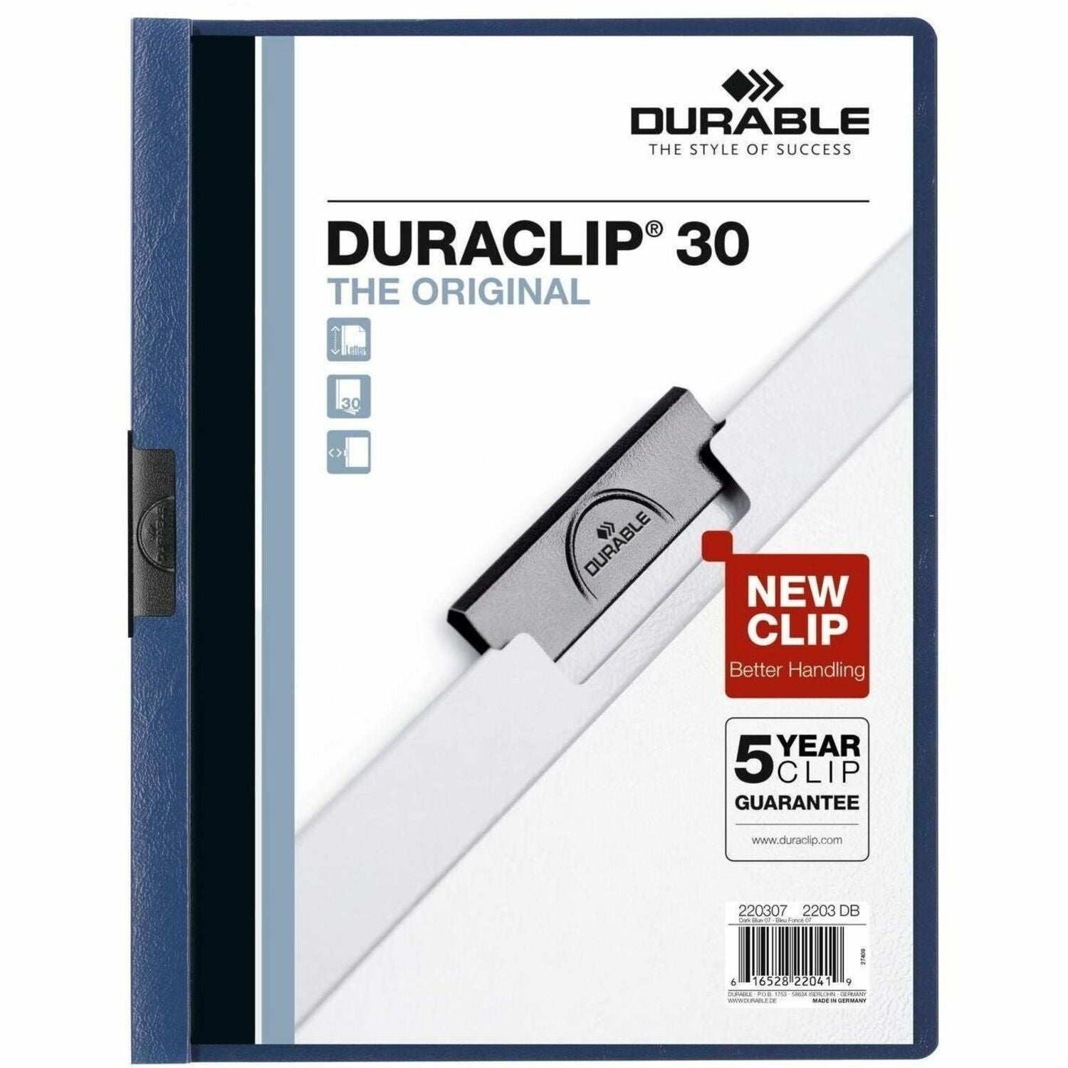 COVER;RPRT;DURACLIP;30SH;BE