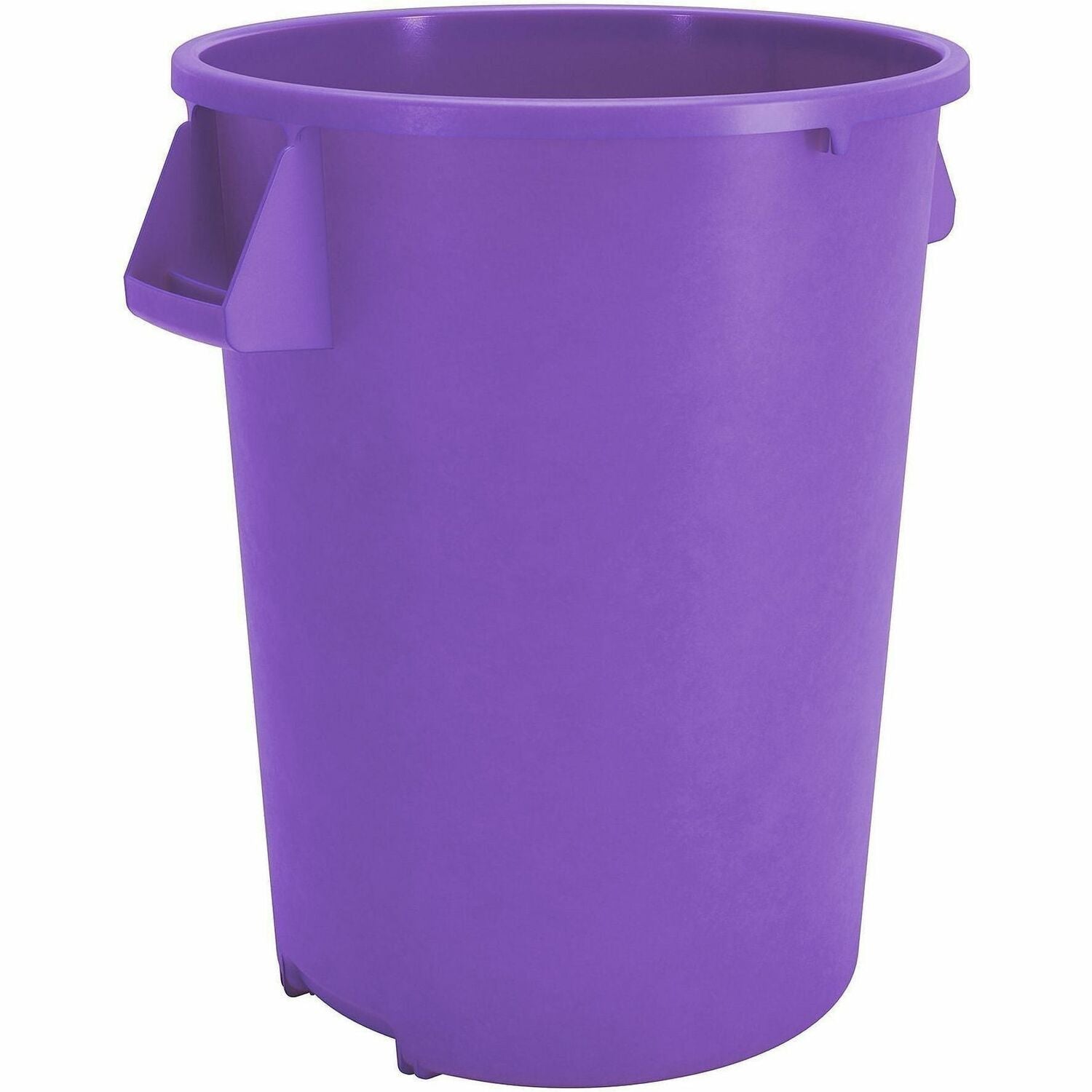 Sparta Bronco Round Waste Containers - Open Top - 44 gal Capacity - Round - Manual - 31.6" Height x 24.2" Width x 24.2" Depth - Plastic, Linear Low-Density Polyethylene (LLDPE) - Purple - 1 Each