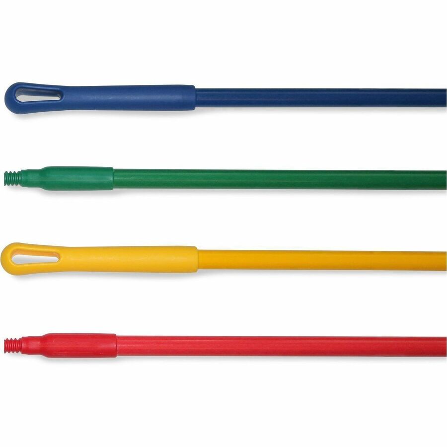 Sparta 60" Fiberglass Broom Handle - 60" Length x 1" Diameter - Red - Fiberglass, Polyester, Polypropylene - 1 Each