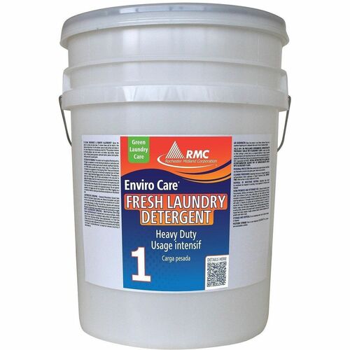 RMC Enviro Care Fresh Laundry Detergent - For Laundry, Institutional, Washing Machine - 640 fl oz (20 quart) - Fresh Scent - Recommended For: Stain Remover - Phosphate-free, Residue-free - Clear