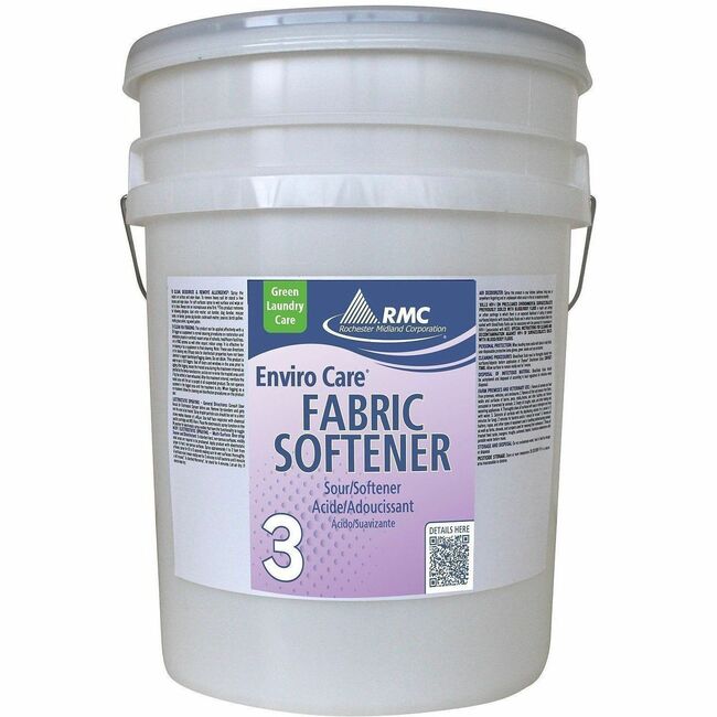 RMC Enviro Care Fabric Softener - For Fabric, Washing Machine - 640 fl oz (20 quart) - Recommended For: Static Cling Remover - Dye-free - Milky White