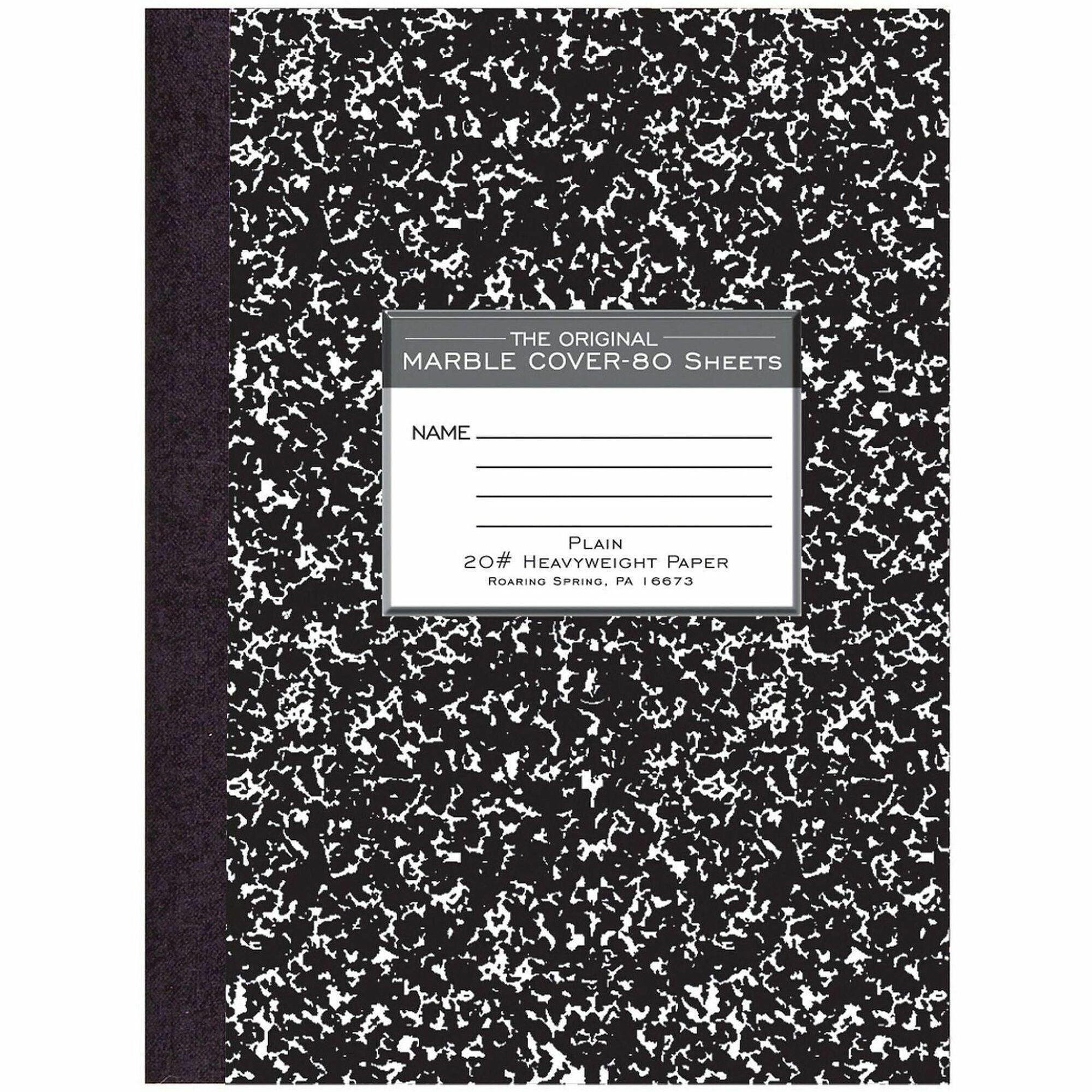 Roaring Spring Marble Unruled Composition Book