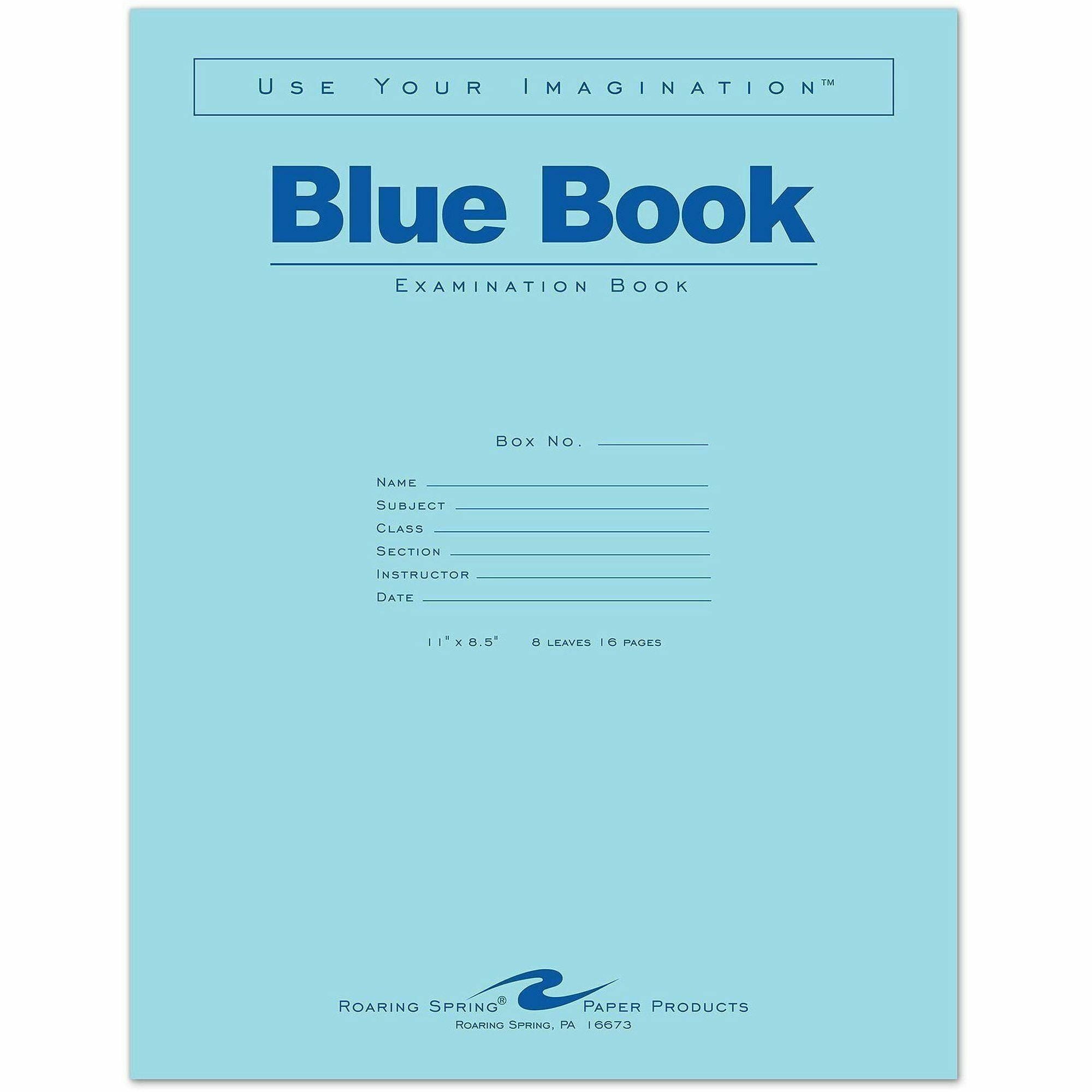 Roaring Spring Examination Book