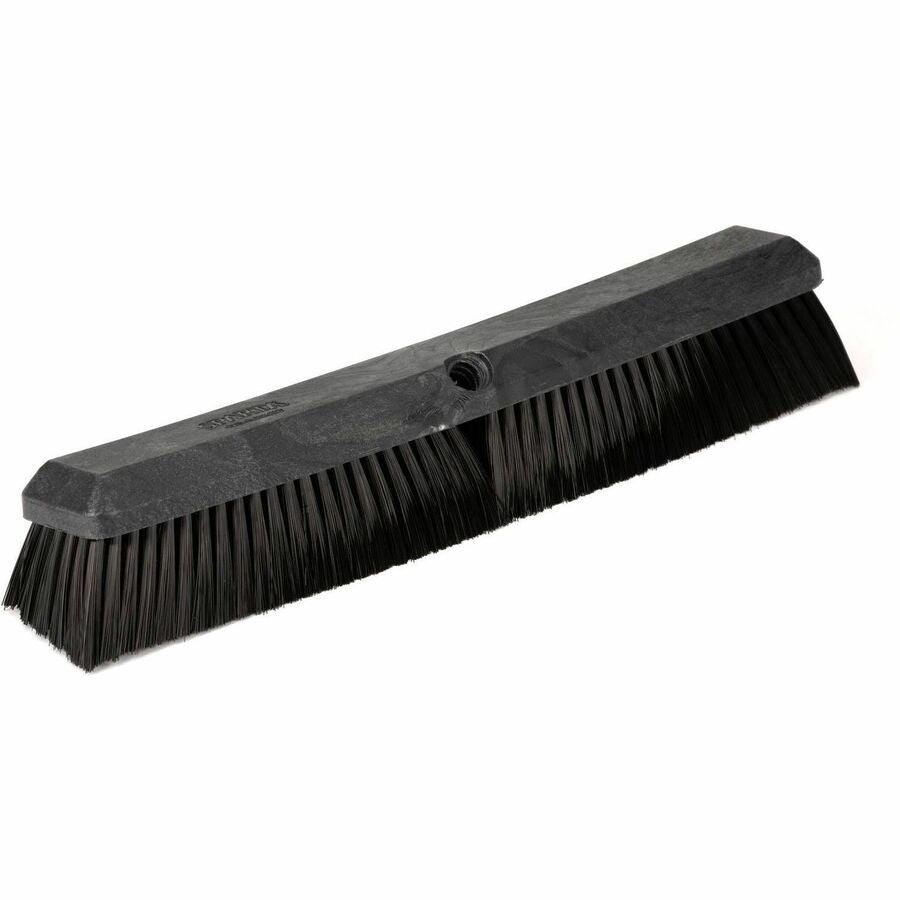 Sparta 8" Color-Coded Omni-Sweep Floor Sweep - 1.75" Polyester Bristle - 18" Overall Length - Black - 1 Each