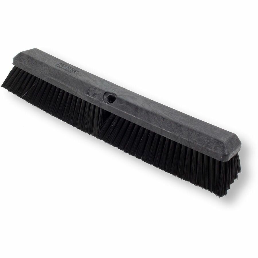 Sparta 8" Color-Coded Omni-Sweep Floor Sweep - 1.75" Polyester Bristle - 18" Overall Length - Black - 1 Each