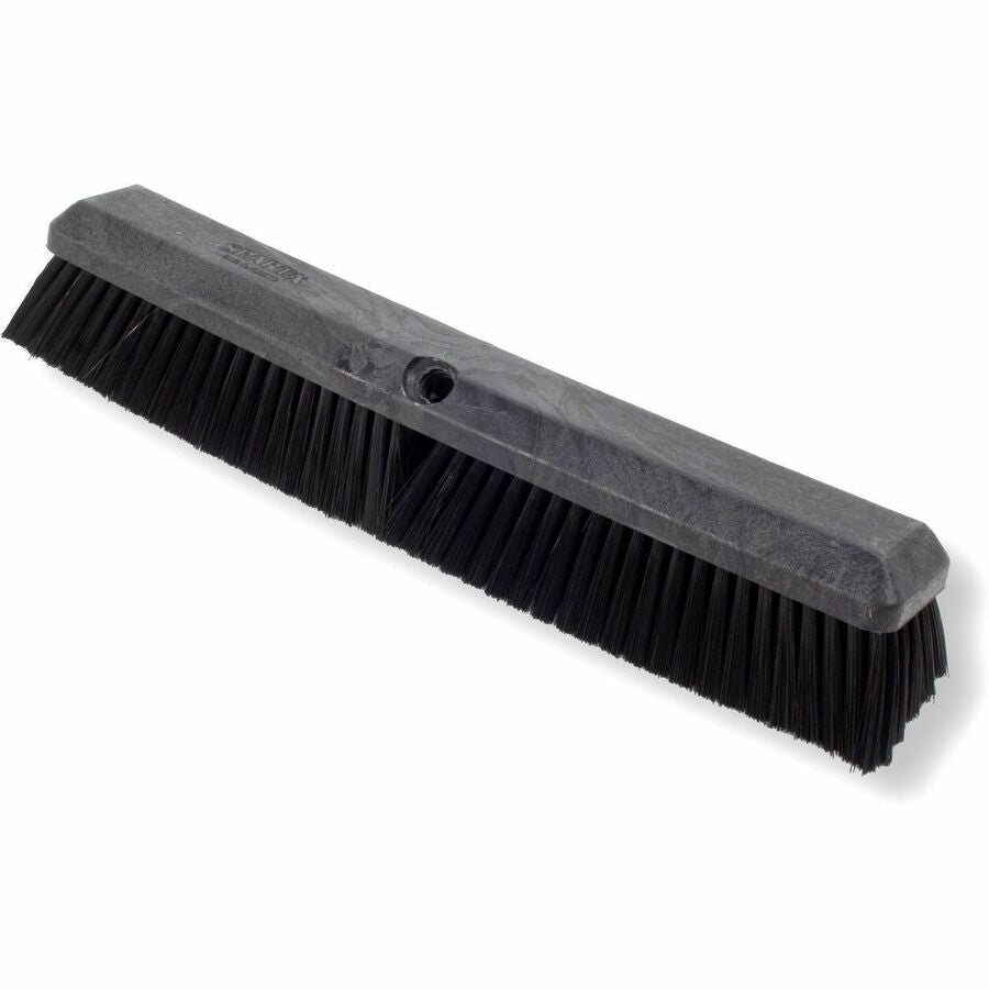 Sparta 8" Color-Coded Omni-Sweep Floor Sweep - 1.75" Polyester Bristle - 18" Overall Length - Black - 1 Each