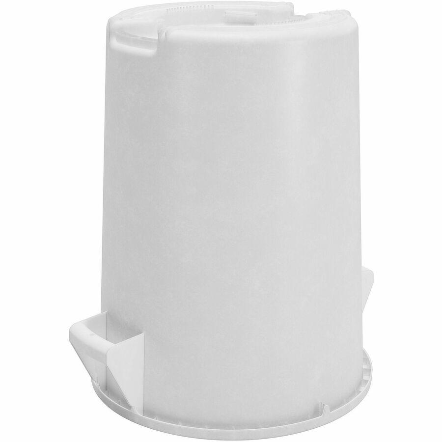 Sparta Bronco Round Waste Containers - Open Top - 44 gal Capacity - Round - Manual - 31.6" Height x 24.2" Width x 24.2" Depth - Plastic, Linear Low-Density Polyethylene (LLDPE) - White - 1 Each