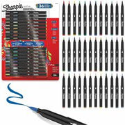 Sharpie Creative Markers - Brush Marker Point - Assorted Ink - Multipurpose - 36 / Pack