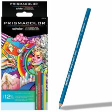 Prismacolor Scholar Colored Pencils - Assorted Lead - 12 / Pack