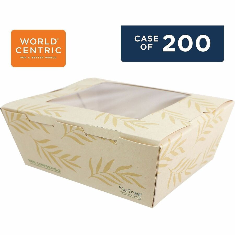 No Tree 46oz Paper Folded Takeout Containers