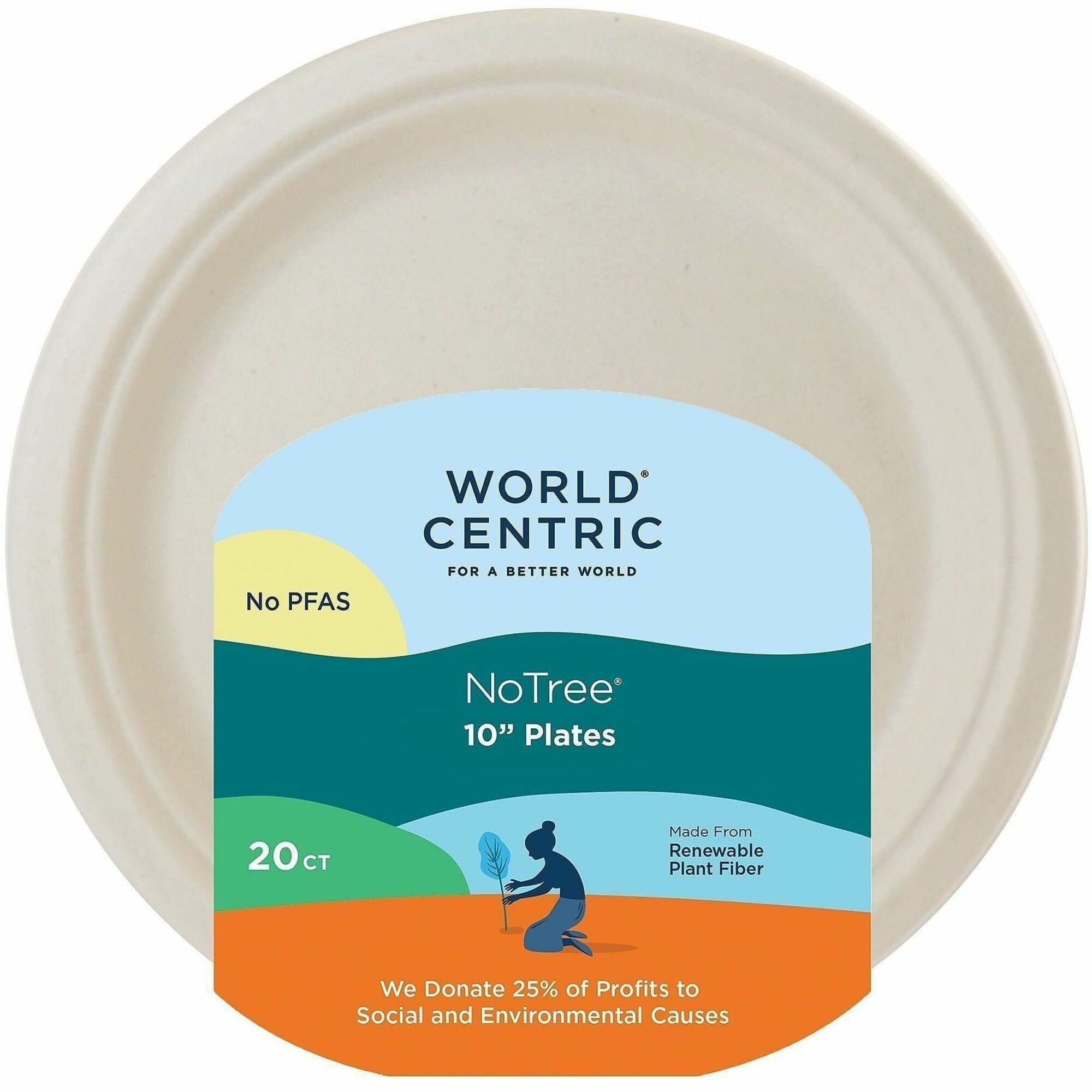 PLATE;FBR;10";NTRL;20PK