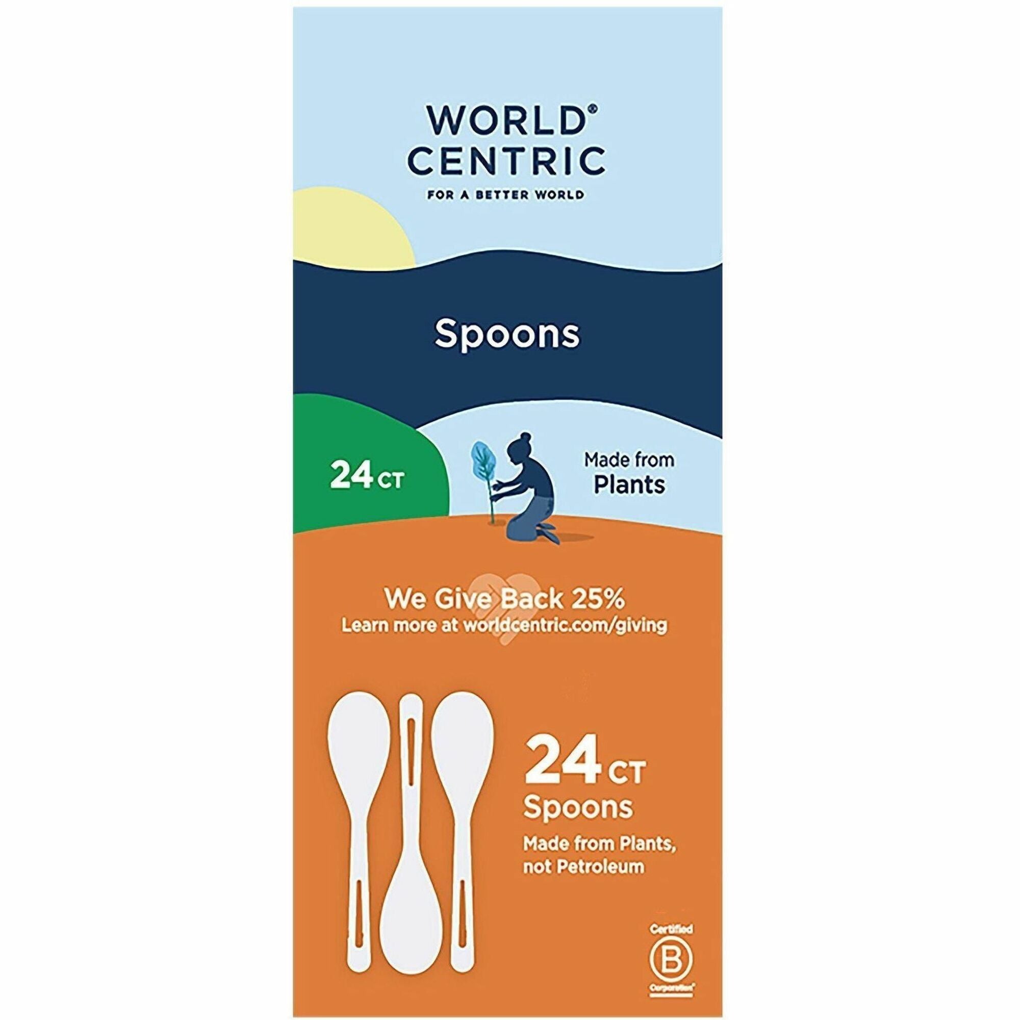 SPOONS; 6";LT BGE;24PK
