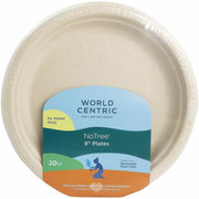 PLATE;FBR; 9";NTRL; 20PK