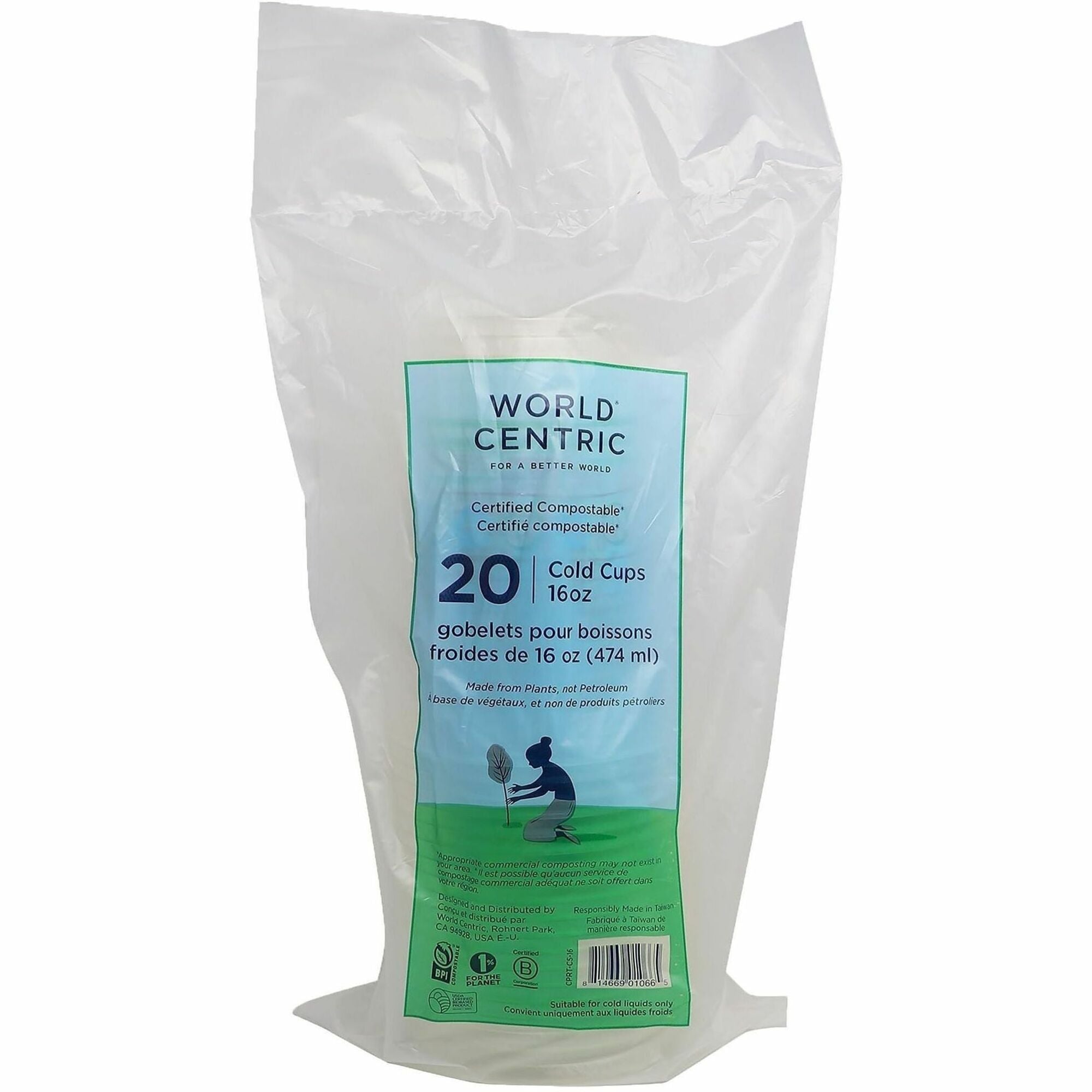 CUP;16OZ;CLR;20PK