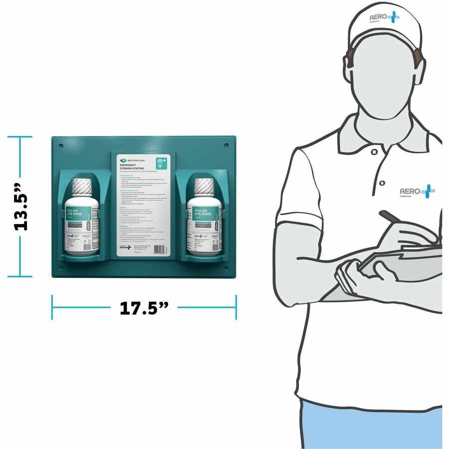 Aero NeutraFlush Eyewash Station Wall Unit