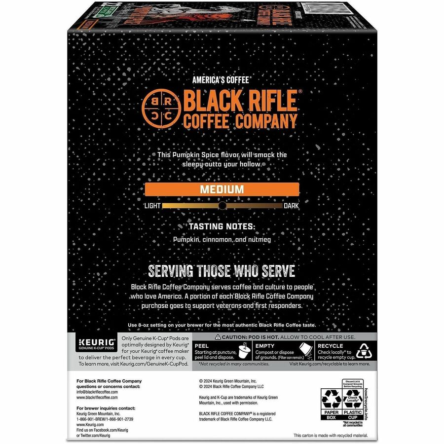 Black Rifle K-Cup, Pod Pumpkin Spice Coffee