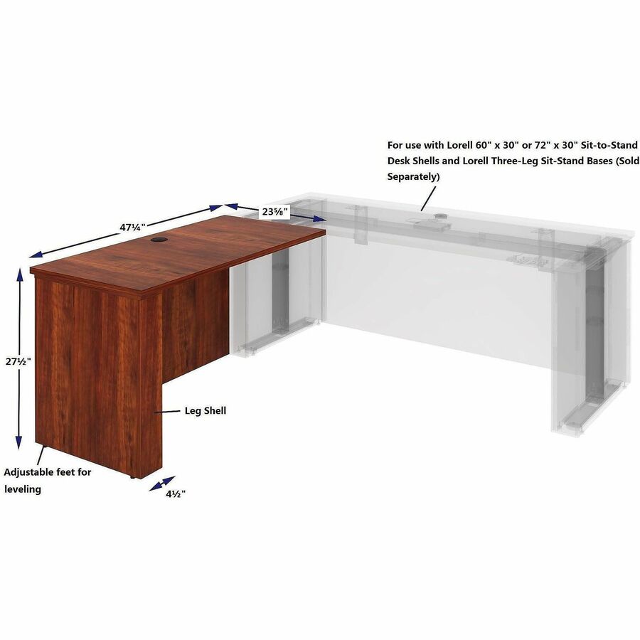 Lorell Essentials Sit-Stand Return Shells