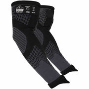 Ergodyne ProFlex 7991 Protective Arm Sleeve - 18" Length - Black - Tungsten Fiber - Machine Washable, Cut Resistant, Comfortable, Adjustable Fit, Abrasion Resistant, Breathable