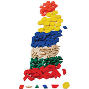 Wooden Pattern Blocks, Set of 250