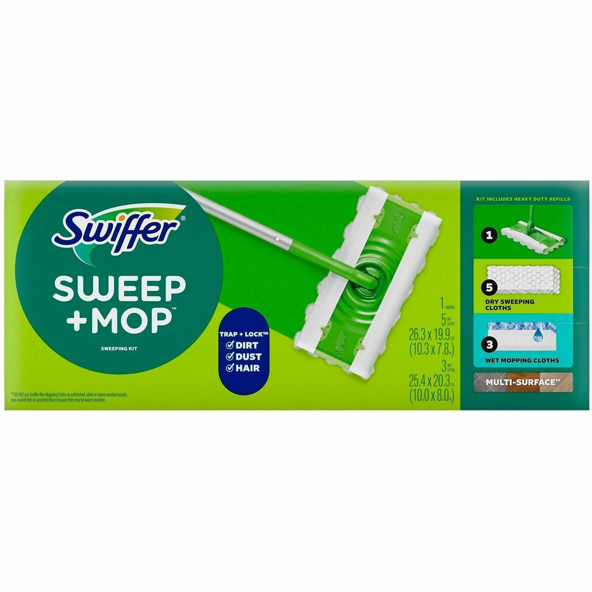 Swiffer Sweep and Mop - Disposable - Green