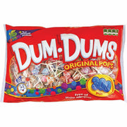 Dum Dum Pops Original Pops - Blue Raspberry, Bubble Gum, Butterscotch, Cream Soda, Cotton Candy, Cherry, Fruit Punch, Lemon Lime, Orange, Grape, Root Beer, ... - Gluten-free, Trans Fat Free - 11 oz - 300 Pieces/Bag