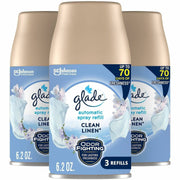 Glade Automatic Spray Refills - Spray - 6.2 fl oz (0.2 quart) - Clean Linen - 70 Day
