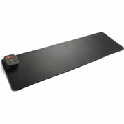 Victor Heetz Grounding Desk Pad - Rectangular - 27.6" Width x 7.90000" Depth - Faux Leather - Black