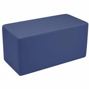 Learniture Shapes Series II Rectangle Soft Seating - Vinyl Seat Material - Engineered Wood Frame Material - Navy - Foam