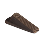Big Foot Doorstop - Brown - Impact Resistant, Crush Resistant, Heavy Duty, Non-slip, Crush Proof - Vulcanized Rubber - 1.3" Height x 2.3" Width - Brown - 1 Pack