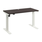 Bush Business Furniture Move 40 Series 48W x 24D Electric Height Adjustable Standing Desk in Storm Gray with White Base - 47.6" Width x 23.35" Depth x 28.17" Height
