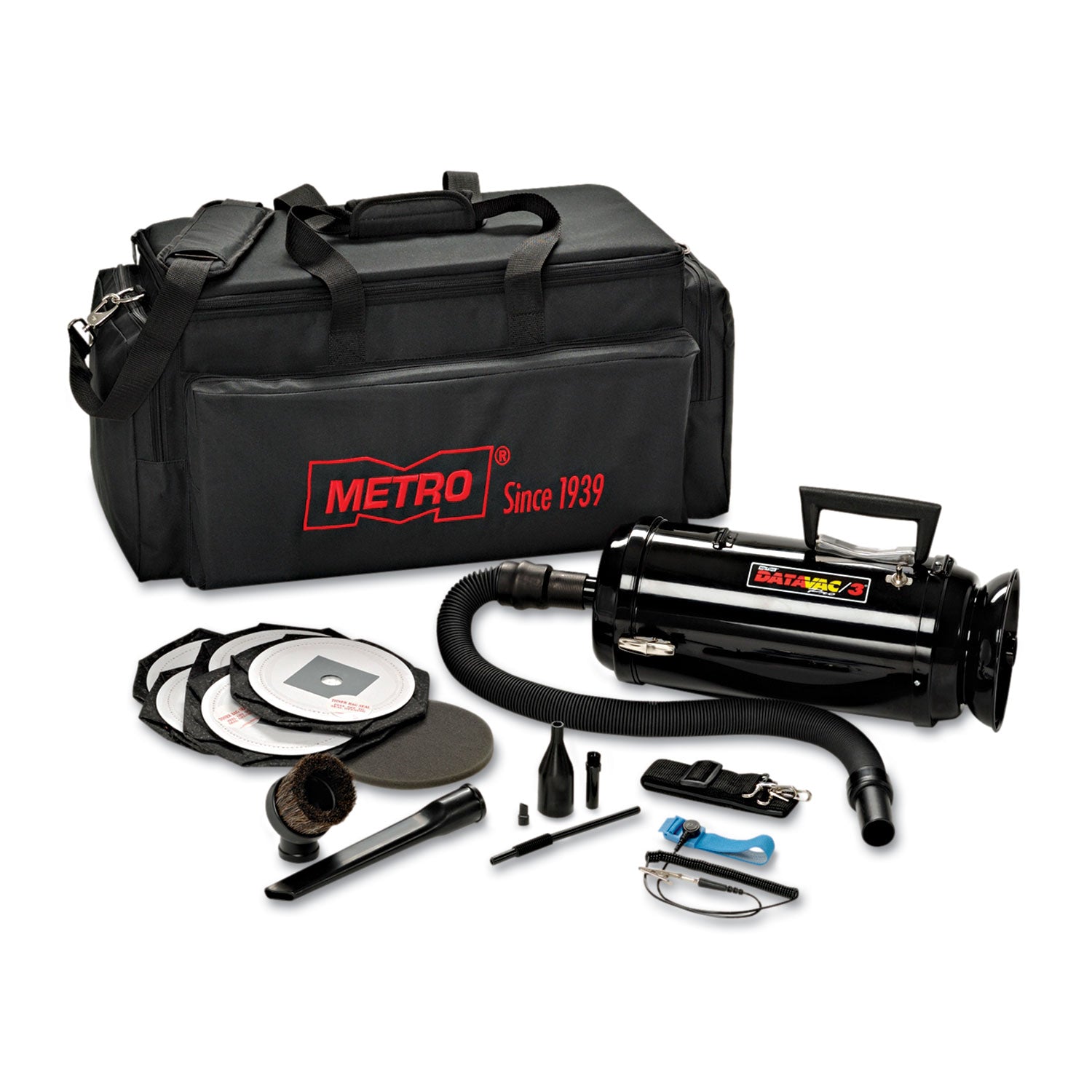 Esd-Safe Pro Data-Vac/3 Professional Cleaning System, 1.7 Hp, Black